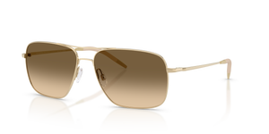 Oliver Peoples Clifton con montura Oro y lentes Verde - El 1