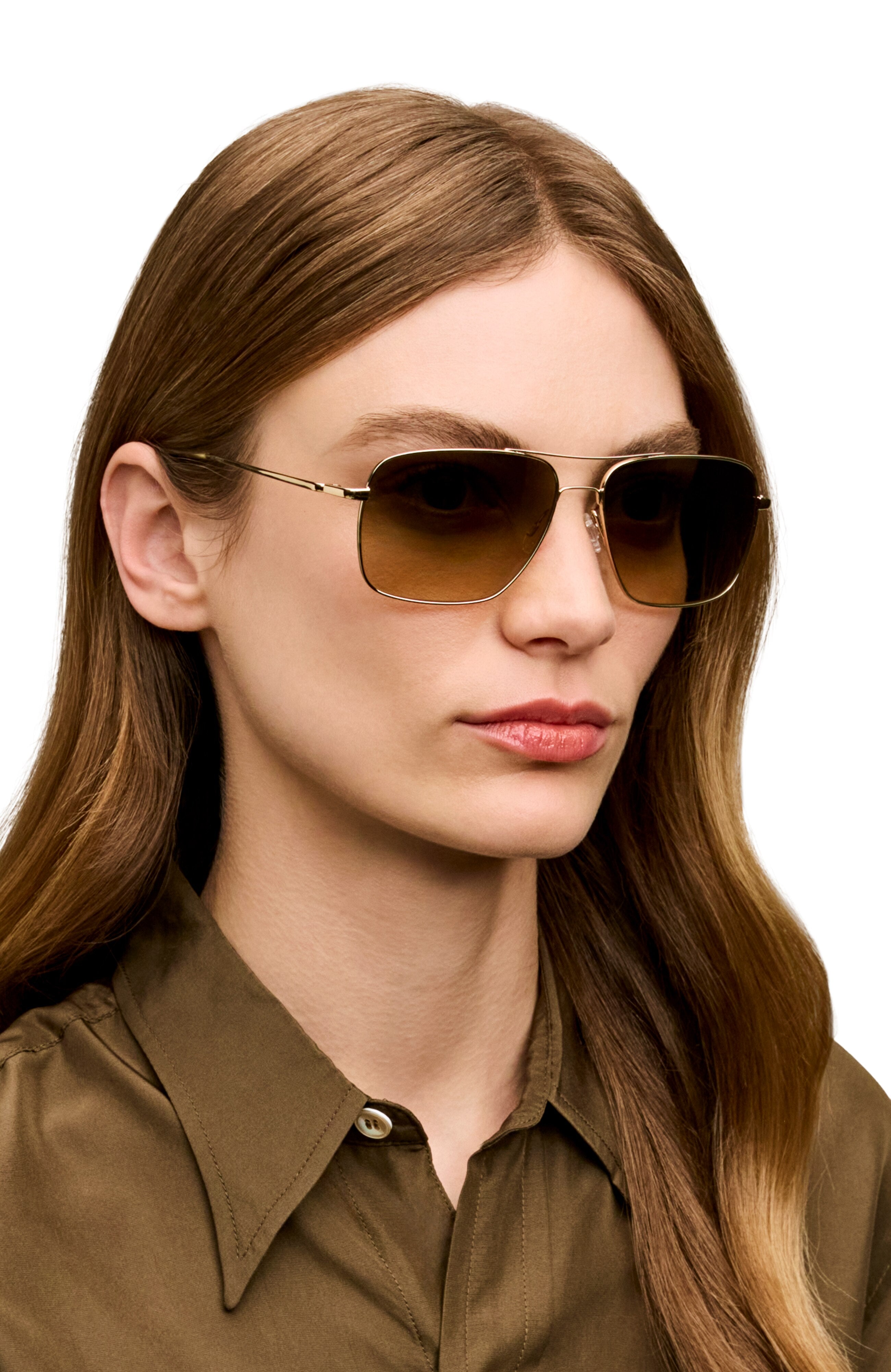 Oliver Peoples Clifton with Antique Pewter frame and Shale