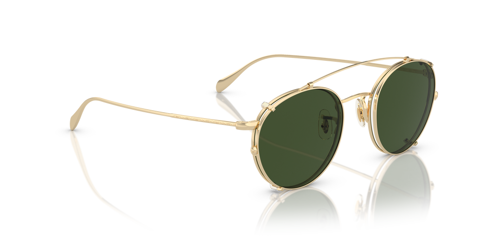Oliver Peoples Coleridge Clip with Gold frame and Green lenses - Image 5