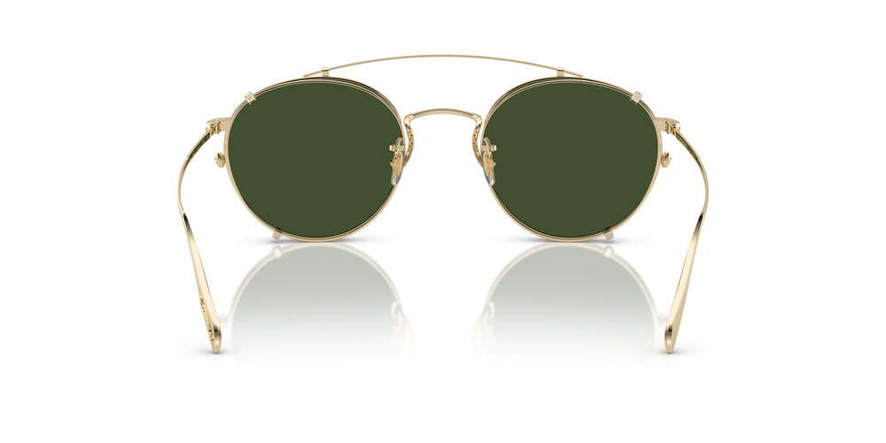 Oliver Peoples Coleridge Clip with Gold frame and Green lenses
