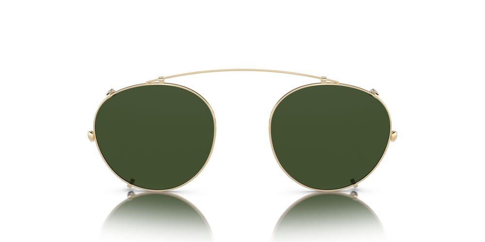 Oliver Peoples Coleridge Clip with Gold frame and Green lenses - image 2