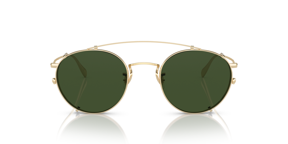 Oliver Peoples Coleridge Clip with Gold frame and Green lenses - Image 4