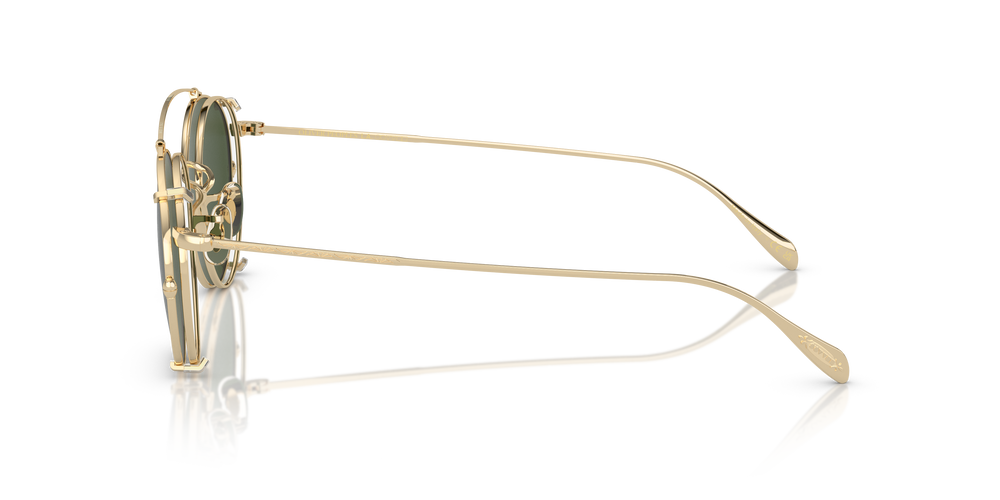 Oliver Peoples Coleridge Clip with Gold frame and Green lenses - Image 6