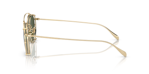 Oliver Peoples Coleridge Clip with Gold frame and Green lenses - Image 6