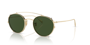 Oliver Peoples Coleridge Clip con montura Oro y lentes Verde - imagen 3