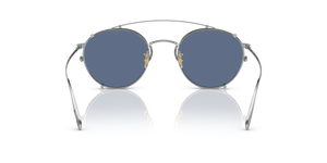 Oliver Peoples Coleridge Clip with Silver frame and Blue lenses - Image 7