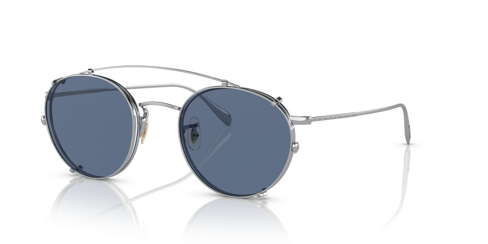 Oliver Peoples Coleridge Clip with Silver frame and Blue lenses - image 3