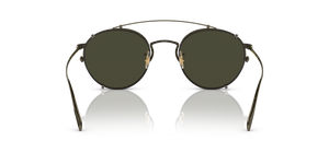 Oliver Peoples Coleridge Clip with Antique Gold frame and Green lenses - image 7