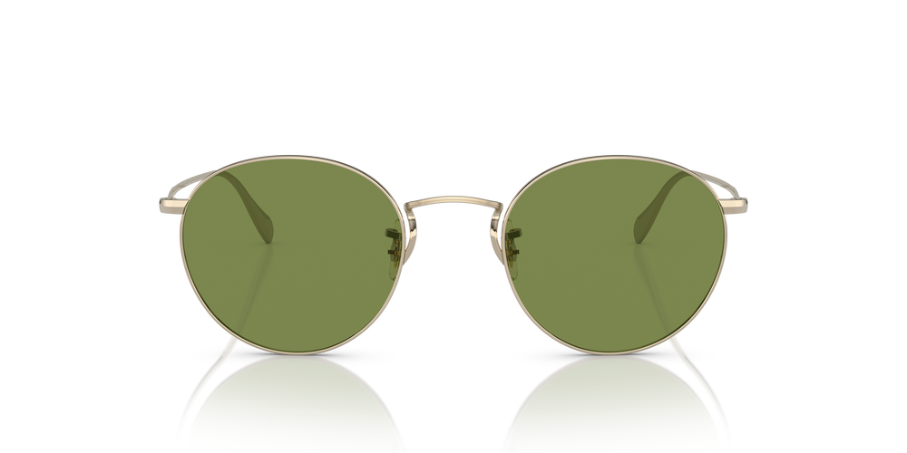 Oliver Peoples Coleridge Sun with Gold frame and Green C lenses