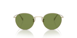 Oliver Peoples Coleridge Sun with Gold frame and Green lenses - Image 2