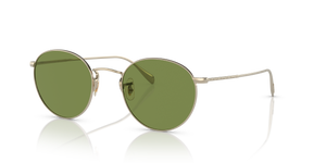 Oliver Peoples Coleridge Sun with Gold frame and Green lenses - Image 1