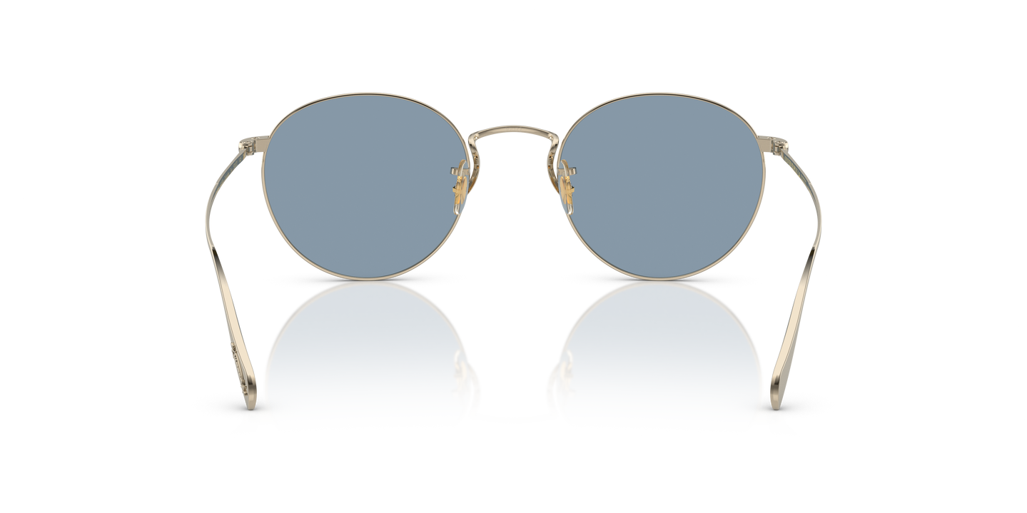 Oliver Peoples Coleridge Sun with Gold frame and Cobalto lenses