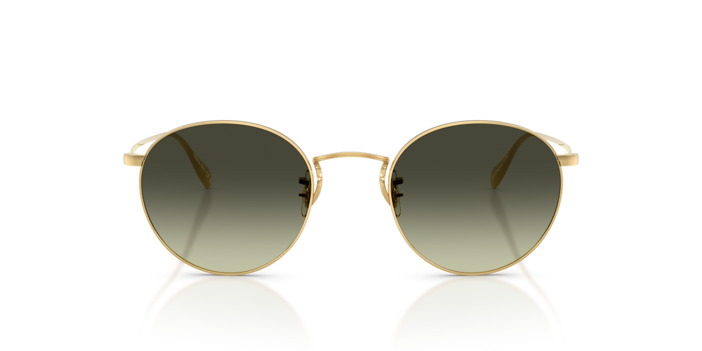 Sie Oliver Peoples Coleridge Sun Gold Plated mit 18K Gelbgold Gestell und Grün Gläsern - bild 2