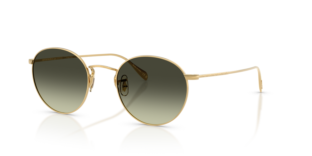 Oliver Peoples Coleridge Sun Gold Plated con montatura Oro giallo 18 carati e lenti  Verde - immagine 1