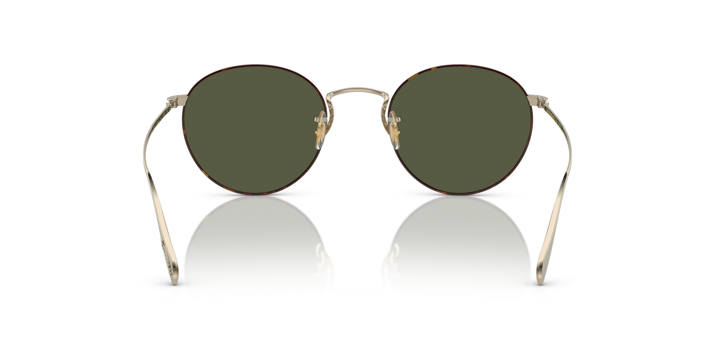 Oliver Peoples Coleridge Sun con montatura Oro-Tartarugato e lenti  Verde - Immagine Naselli