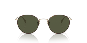 Oliver Peoples Coleridge Sun with Gold-Tortoise frame and Green lenses - Image 2