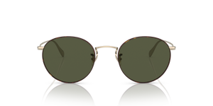 Oliver Peoples Coleridge Sun with Gold-Tortoise frame and Green lenses - image 2