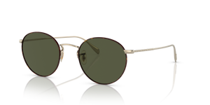 Oliver Peoples Coleridge Sun with Gold-Tortoise frame and Green lenses - Image 1