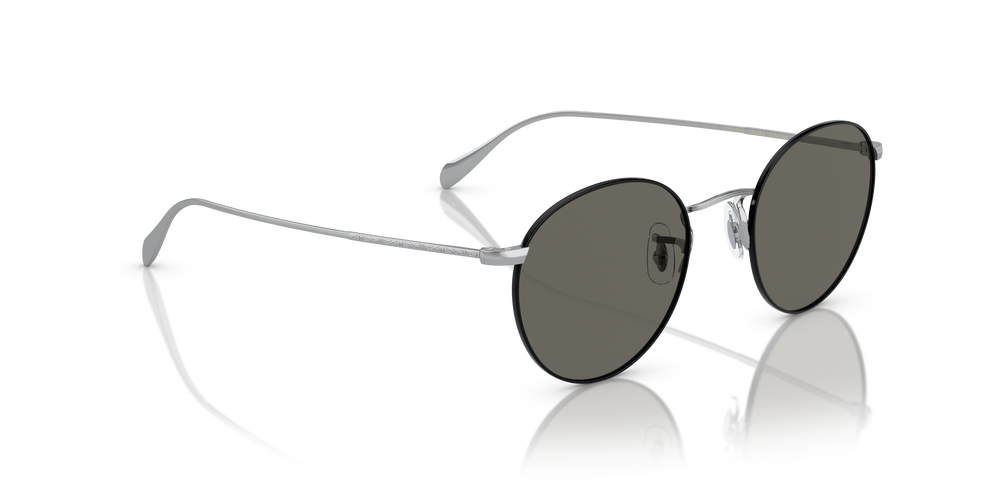 Sie Oliver Peoples Coleridge Sun mit Silber-Schwarz Gestell und Grau Gläsern - Das Bild 3