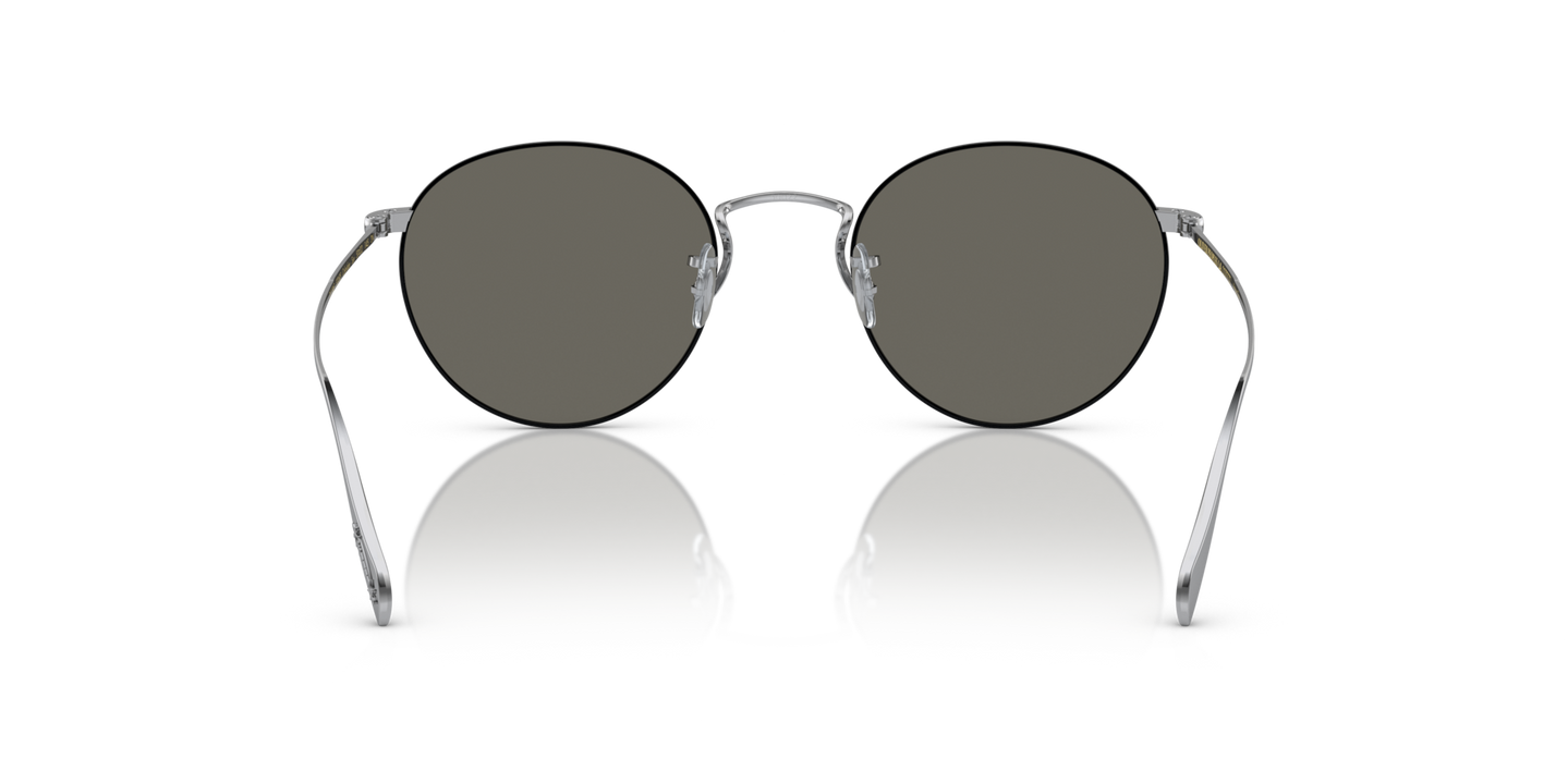 Oliver Peoples Coleridge Sun with Silver-Black frame and Grey lenses - Image Nosepads