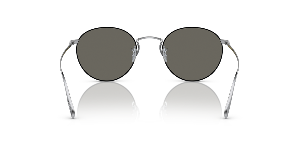 Sie Oliver Peoples Coleridge Sun mit Silber-Schwarz Gestell und Grau Gläsern - Das Bild 5