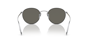 Sie Oliver Peoples Coleridge Sun mit Silber-Schwarz Gestell und Grau Gläsern - Das Bild 5