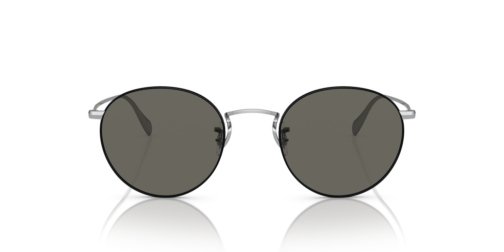 Sie Oliver Peoples Coleridge Sun mit Silber-Schwarz Gestell und Grau Gläsern - Das Bild 2