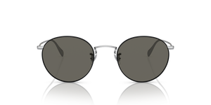 Sie Oliver Peoples Coleridge Sun mit Silber-Schwarz Gestell und Grau Gläsern - Das Bild 2