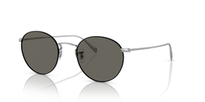 Sie Oliver Peoples Coleridge Sun mit Silber-Schwarz Gestell und Grau Gläsern - Das Bild 1