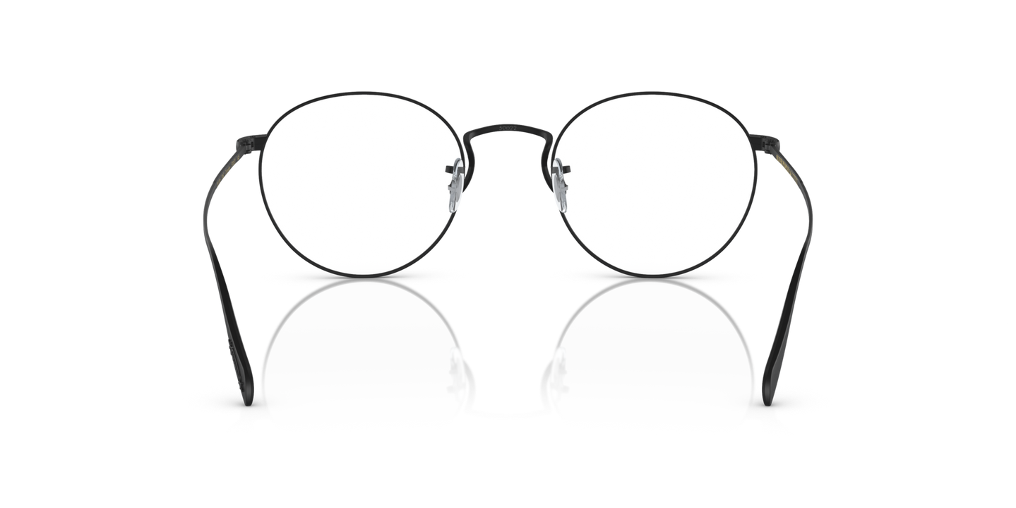 Oliver Peoples Coleridge の マットブラック フレーム - 画像 Nosepads