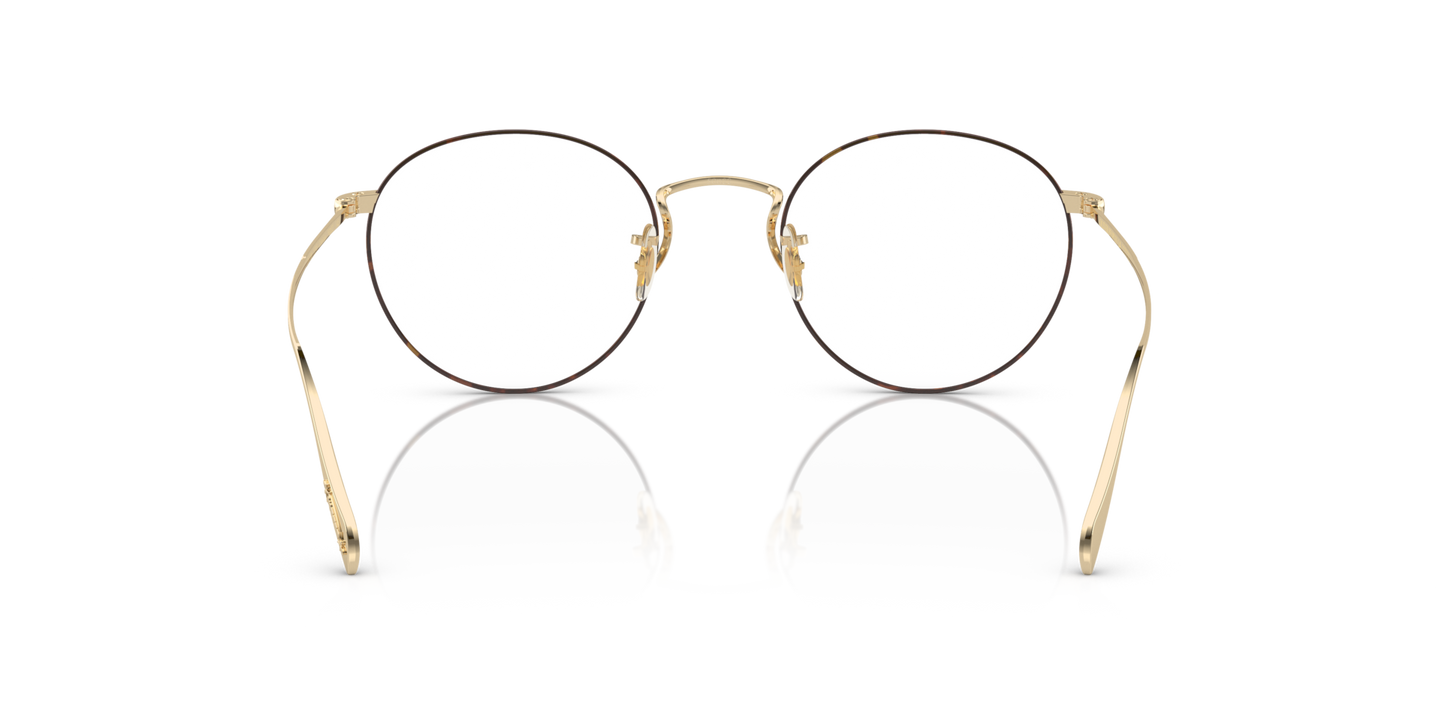 Oliver Peoples Coleridge with Soft Gold/Amber DTBK Foil frame - Image Nosepads