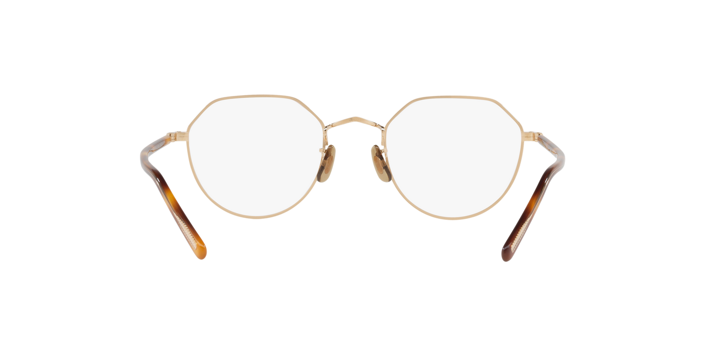 Oliver Peoples OP-43T with Gold frame - Image Nosepads