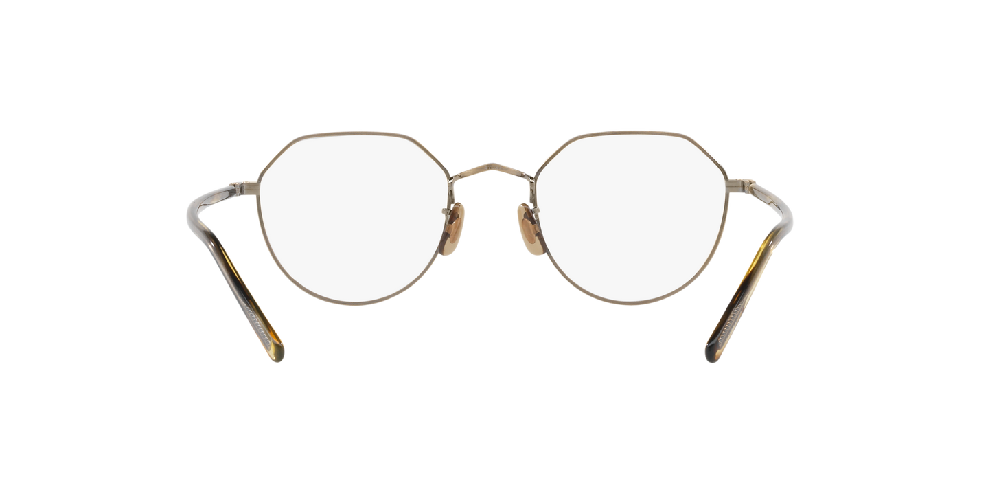 Oliver Peoples OP-43T with Antique Gold frame - Image Nosepads