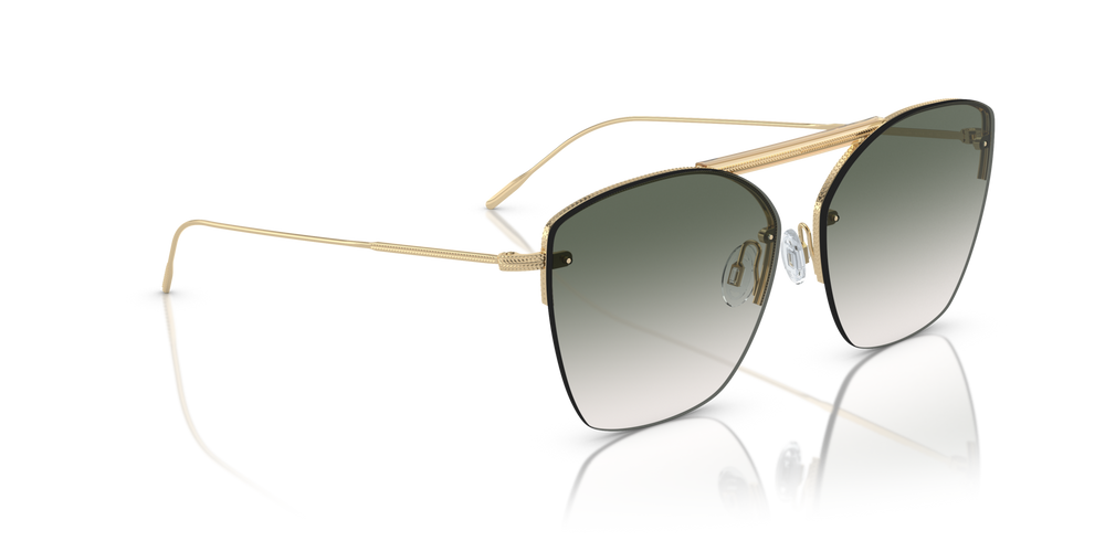 Oliver Peoples Ziane with Ziane Gold/Buff Top Bar Viridi frame and Green lenses - image 3