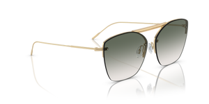 Oliver Peoples Ziane with Ziane Gold/Buff Top Bar Viridi frame and Green lenses - image 3