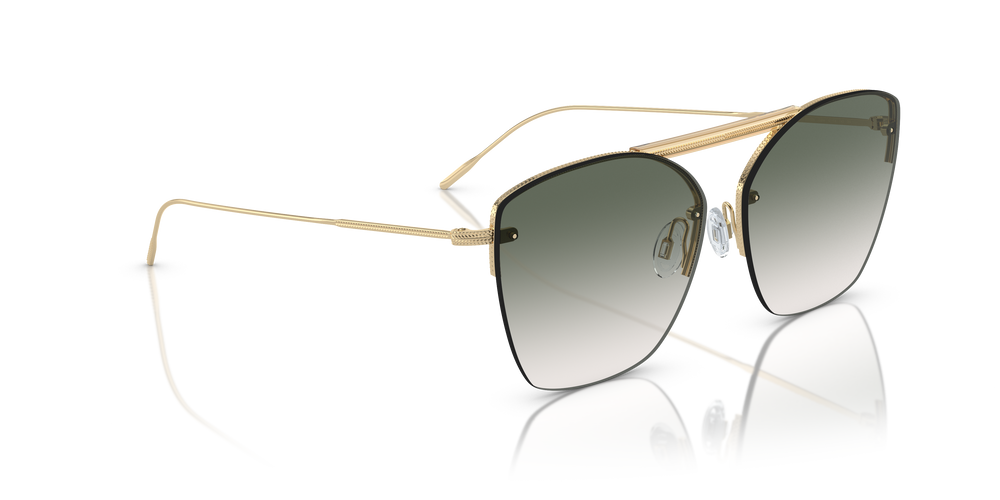 Oliver Peoples Ziane with Ziane Gold/Buff Top Bar Viridi frame and Green lenses - Image 3