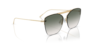 Oliver Peoples Ziane with Ziane Gold/Buff Top Bar Viridi frame and Green lenses - Image 3