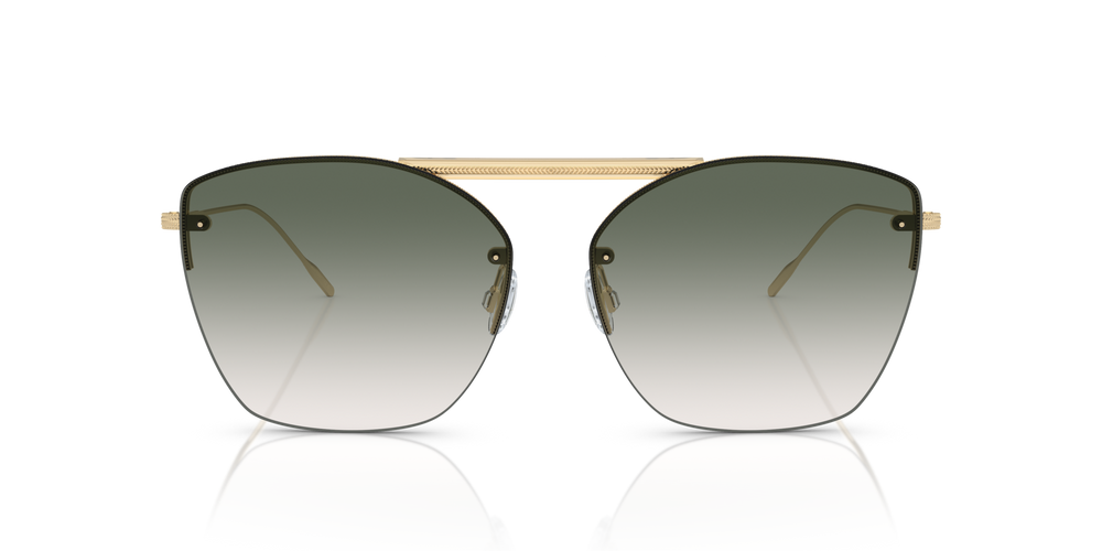 Oliver Peoples Ziane with Ziane Gold/Buff Top Bar Viridi frame and Green lenses - image 2