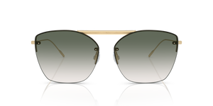 Oliver Peoples Ziane with Ziane Gold/Buff Top Bar Viridi frame and Green lenses - image 2