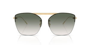 Oliver Peoples Ziane with Ziane Gold/Buff Top Bar Viridi frame and Green lenses - Image 2