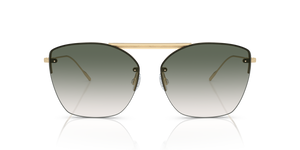 Oliver Peoples Ziane avec une monture Or Ziane/chamois vert émeraude barre supérieure et des verres Vert - image 2