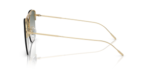 Oliver Peoples Ziane with Ziane Gold/Buff Top Bar Viridi frame and Green lenses - Image 4