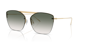 Oliver Peoples Ziane with Ziane Gold/Buff Top Bar Viridi frame and Green lenses - image 1