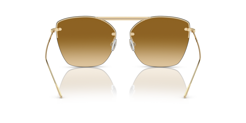 Sie Oliver Peoples Ziane mit Ziane Gold/Buff Top Bar Amaret Gestell und Braun Gläsern - bild 5