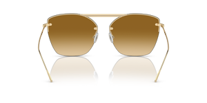 Sie Oliver Peoples Ziane mit Ziane Gold/Buff Top Bar Amaret Gestell und Braun Gläsern - bild 5