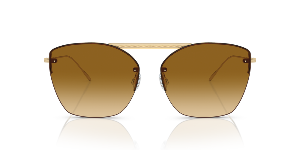 Oliver Peoples Ziane with Ziane Gold/Buff Top Bar Amaret frame and Brown lenses - Image 2