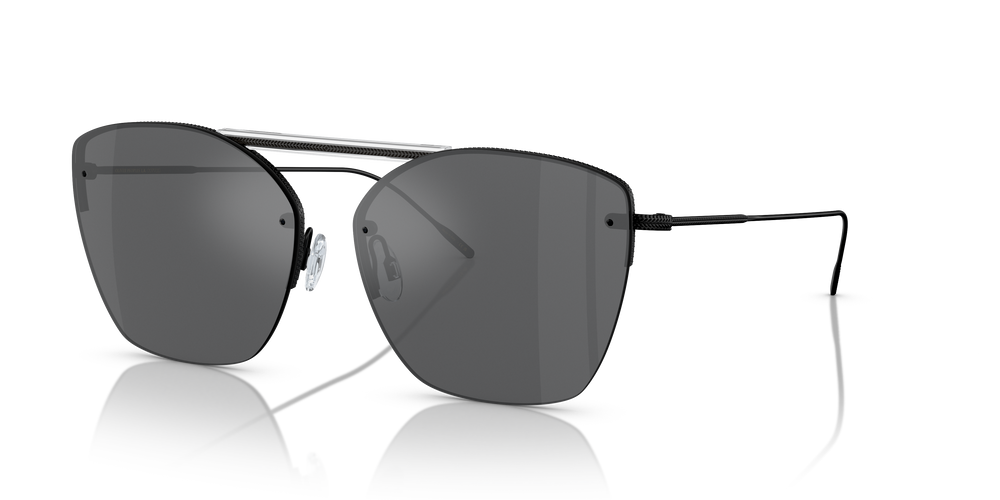 Oliver Peoples Ziane with Ziane Matte Black/Crystal Top frame and Black lenses - Image 3