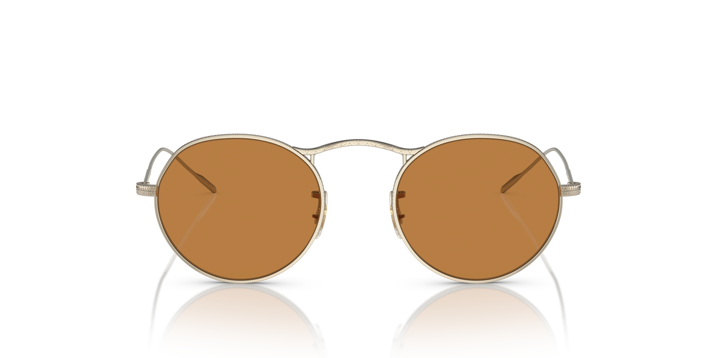 Oliver Peoples M-4 30Th with Gold frame and Cognac lenses | Oliver