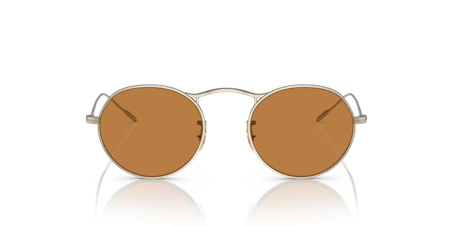 Oliver Peoples M-4 30Th with Gold frame and Brown lenses - Image Lenses