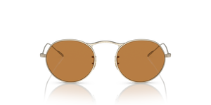 Oliver Peoples M-4 30Th avec une monture Or et des verres Brun - L'image 2